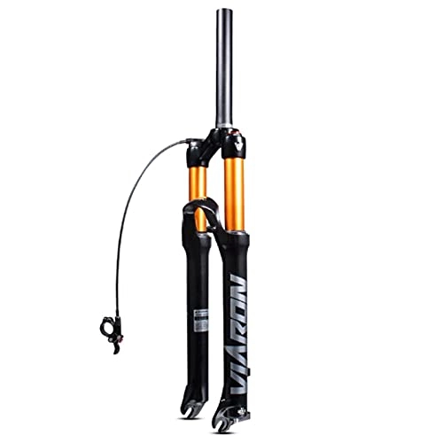Mountain Bike Fork : LBBL Mountain Bicycle Front Fork 120mm Travel Air Fork, 26 27.5 29 Inch Suspension Straight Tube Thru Axle QR Quick Release MTB Bicycle Bike Fork Bicycle front fork (Color : A, Size : 26 inches)