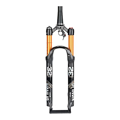 Mountain Bike Fork : LBBL Mountain Bicycle Front Fork Air Suspension Front Fork Mountain Bike Plug 26 27.5 29 Inch Stroke Damping Bicycle Air Fork Bicycle front fork (Color : A, Size : 26 inches)