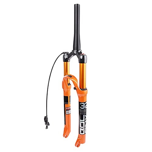 Mountain Bike Fork : LBBL Mountain Bicycle Front Fork Bicycle Air Fork, 26" 27.5" 29inch MTB Mountain Bike Suspension Fork Air Resilience Damping Line Lock For Over Bicycle front fork (Color : A, Size : 26 inches)