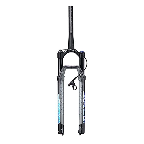 Mountain Bike Fork : LBBL Mountain Bicycle Front Fork Bicycle Fork, 27.5 / 29er 100mm Mountain MTB Bike Fork Of Air Damping Front Fork Remote Suspension Fork Bicycle front fork (Color : A, Size : 29 inches)