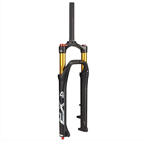 Mountain Bike Fork : LBBL Mountain Bicycle Front Fork Bicycle Front Fork, Snow Fork 26 Inch Straight Tube Snow Bike Air Fork Gold Tube Damping Air Fork Bicycle front fork (Color : A, Size : 26inches)
