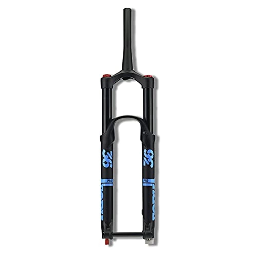 Mountain Bike Fork : LBBL Mountain Bicycle Front Fork Mountain Bike Barrel Axle Front Fork, Open 36 Inner Tube Open 110 Damping Tortoise And Hare Adjustable Air Fork Bicycle front fork (Color : A, Size : 27.5inches)
