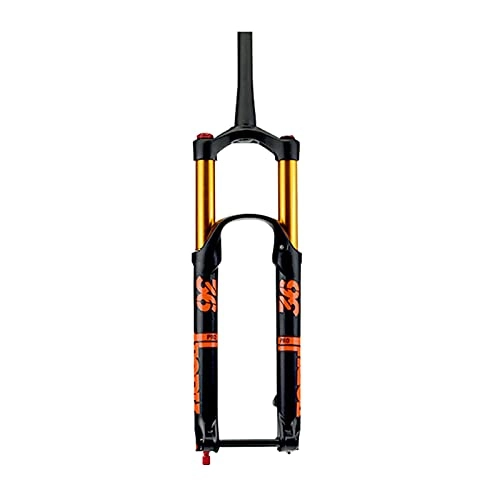 Mountain Bike Fork : LBBL Mountain Bicycle Front Fork Mountain Bike Barrel Axle Front Fork, Open 36 Inner Tube Open 110 Damping Tortoise And Hare Adjustable Air Fork Bicycle front fork (Color : A, Size : 29inches)