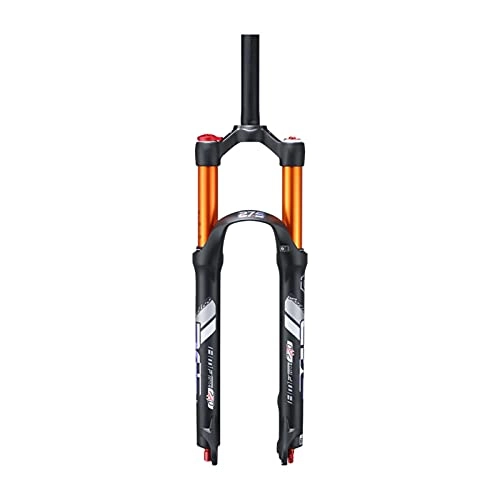 Mountain Bike Fork : LBBL Mountain Bicycle Front Fork Mountain Bike Double Chamber Fork, Air Fork Damping Tortoise And Hare Adjustment 26 / 27.5 Air Shock Front Fork Bicycle front fork (Color : B, Size : 27.5 inches)