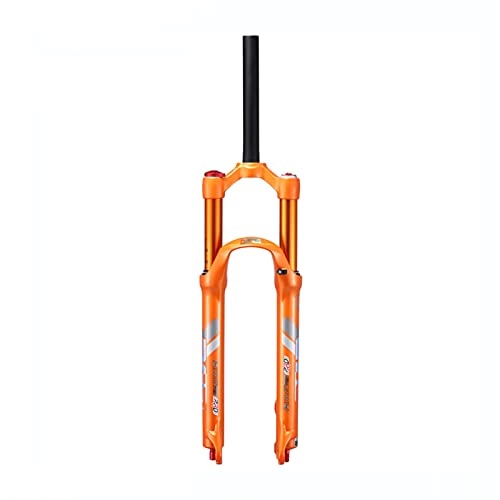 Mountain Bike Fork : LBBL Mountain Bicycle Front Fork Mountain Bike Double Chamber Fork, Air Fork Damping Tortoise And Hare Adjustment 26 / 27.5 Air Shock Front Fork Bicycle front fork (Color : C, Size : 27.5 inches)