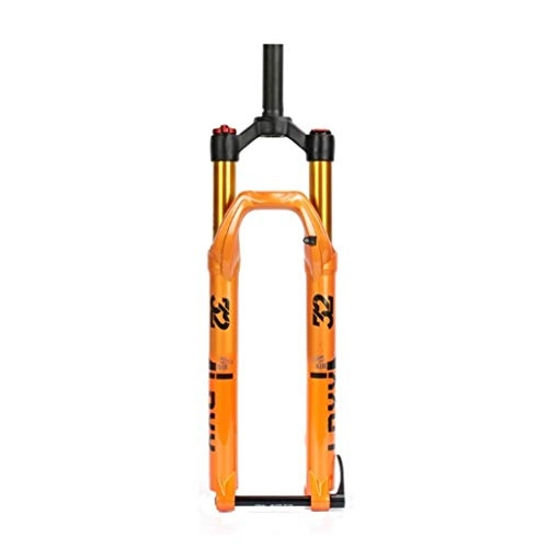 Mountain Bike Fork : LBBL Mountain Bike Barrel Axle Front Fork, 27.5, 29 Inch Bicycle Front Fork Straight Pipe Bicycle Front Fork Damping Air Shock Quick Release Disc Brake Travel 100mm Suspension Fork