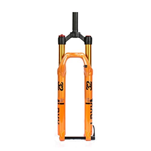 Mountain Bike Fork : LBBL Mountain Bike Barrel Axle Front Fork, Bicycle Front Fork 27.5, 29 Inch Straight Pipe Bicycle Front Fork Damping Air Shock Travel 100mm Quick Release Disc Brake Air Pressure Bicycle Forks