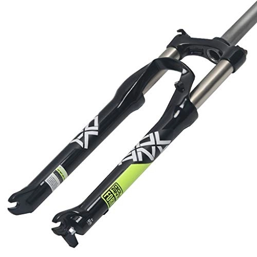 Mountain Bike Fork : LBBL Suspension Bicycle Front Fork, Aluminum Alloy Avoidshock Spring Fork Straight Pipe 26, 27.5, 29 Inches Mechanical Fork Disc Brake Travel 100mm MTB Horquilla (Color : D, Size : 29 inches)
