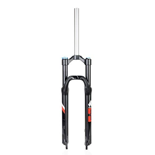 Mountain Bike Fork : LBBL Suspension Mountain Bike Forks, Air Suspension Fork Double Shoulder Control 26, 27.5 Inches Air Shock Absorber Bicycle Disc Brake Travel 100mm Bicycle front fork (Color : D, Size : 26 inch)