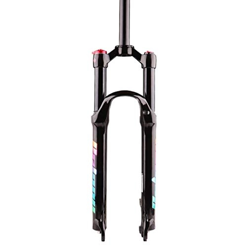 Mountain Bike Fork : LBBL Suspension Mountain Bike Forks, Air Suspension Fork Double Shoulder Control Straight Tube 26, 27.5, 29 Inches Air Shock Absorber Bicycle Disc Brake Travel 105mm MTB Horquilla (Size : 29 inches)