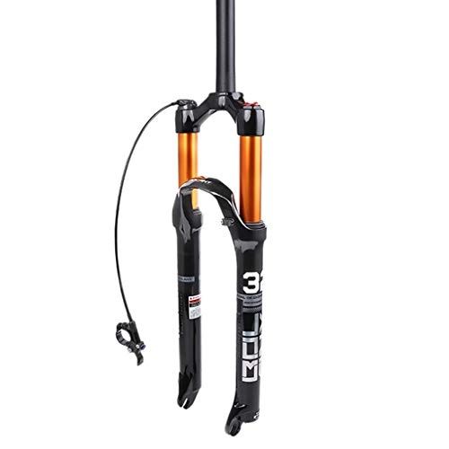 Mountain Bike Fork : LBBL Suspension Mountain Bike Forks, Air Suspension Fork Double Shoulder / Remote Straight Pipe 26, 27.5, 29 Inches Air Shock Absorber Bicycle Disc Brake Travel 120mm Bicycle front fork
