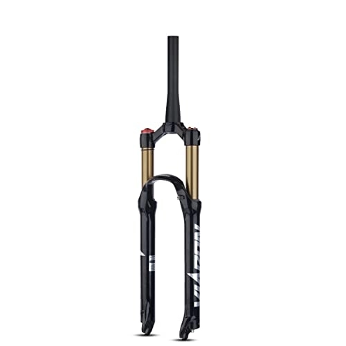 Mountain Bike Fork : LHHL 26 / 27.5 / 29 Inch Mountain Bike Suspension Fork Travel 120mm MTB Air Suspension Fork Manual / Remote Lockout Bicycle Magnesium Alloy Fork (Color : Tapered Manual, Size : 27.5 Inch)