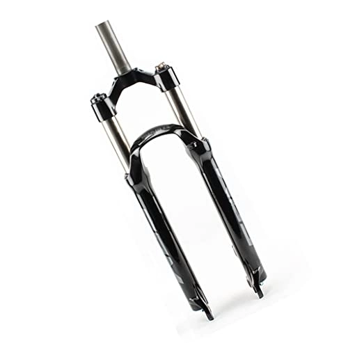 Mountain Bike Fork : LHHL Mountain Bike Suspension Fork 26" 27.5" 29inch XC Bike Spring Front Forks Manual Lockout Bicycle Forks 1 1 / 8”Straight Tube QR 9mm Travel 100mm HL MTB Fork (Color : Black+Grey, Size : 27.5")