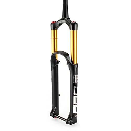 Mountain Bike Fork : LHHL MTB Air Fork 27.5 / 29Inch Mountain Bike Magnesium Alloy Suspension Fork Travel 170mm Ultralight Bike Front Forks Manual Lockout 1-1 / 8 Tapered Tube (Color : Manual, Size : 27.5 inch)