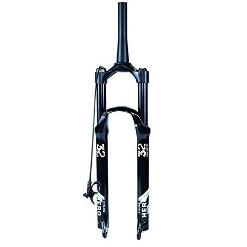 Mountain Bike Fork : LHHL MTB Suspension Fork 26 / 27.5 / 29 Inch Manual / Remote Lockout Travel 140mm Mountain Bike Magnesium Alloy Front Fork Tapered Tube Bicycle Air Fork QR 9 * 100mm (Color : Remote, Size : 29 inch)