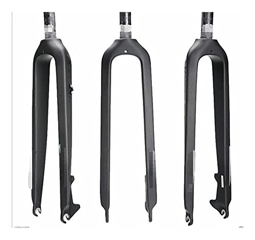 Mountain Bike Fork : liangzai Fit For 3K Carbon Fiber Mountain Bike Fork 1-1 / 8" Rigid Disc Brake MTB Bicycle Forks 26 / 27.5 / 29er Straight Tube 28.6mm hilarity (Color : 26ER)