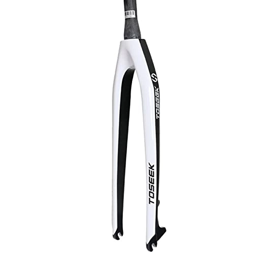 Mountain Bike Fork : LIMB Front Fork, Bicycle Hard Fork Disc Brake 26 Inch 27.5 Inch 29 Inch, Tapered Head Tube Mountain Bike Full Carbon Front Fork, White-29inch