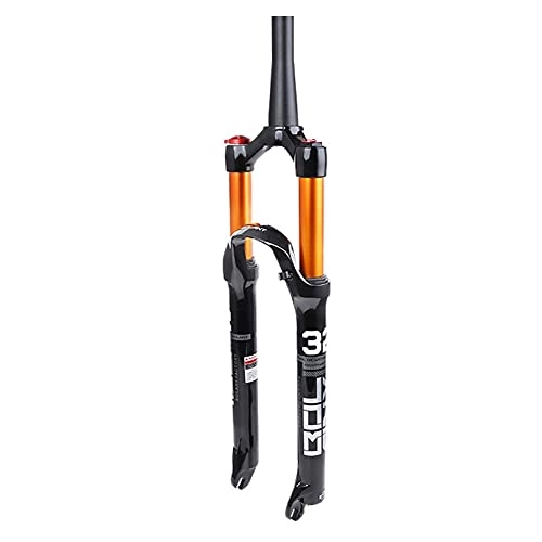 Mountain Bike Fork : LIZCG Travel 120mm Mountain Bike Front Fork 26 27.5 29 Inch Air Fork Suspension Damping Air Pressure Front Fork Bicycle Accessories, Tapered Tube(HL), 26in