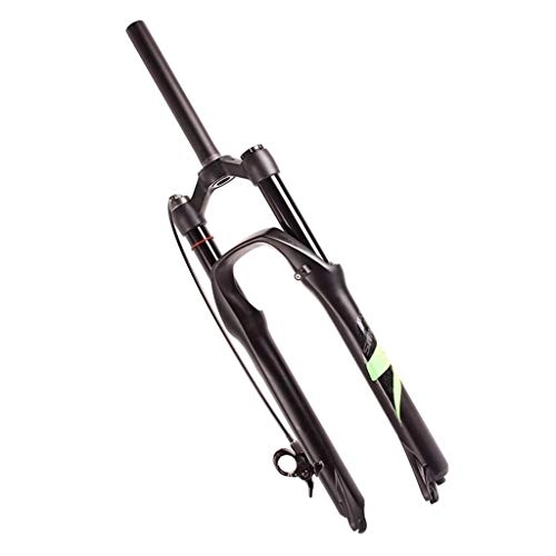 Mountain Bike Fork : LJP 26 27.5 29inches MTB Fork Air Suspension / Wire control Mountain bike fork All Aluminum Alloy Rebound Adjustment Deadlock Function 140mm (Color : Green, Size : 29 inches)