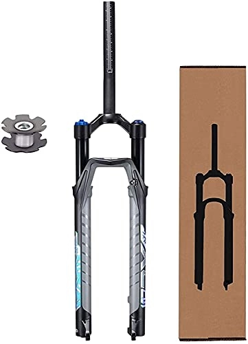 Mountain Bike Fork : LLDKA Bike Bike Shock Absorber Forks, 1-1 / 8 Tube Tape Bicycle Suspension Air Fork 100mm Bicycle Fork, Straight, 29 inches