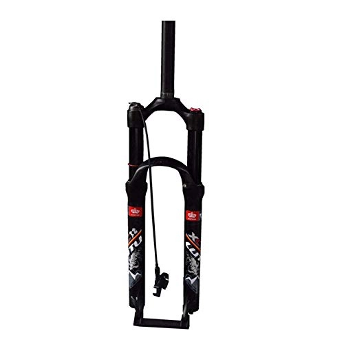 Mountain Bike Fork : LLGHT Bikes Suspension Forks Suspension Fork 26 Inch Aluminum Alloy MTB Bicycle Mountain XC AM Competitive Remote Control 1-1 / 8"Disc 120mm Spring Travel (Color : A, Size : 26inch)