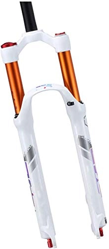 Mountain Bike Fork : Lloow Air Cushioned fork for bike 26" / 27.5" Straight pipe Shoulder control Adjustment Damping Travel 120 mm Double chamber forks, 26 inch