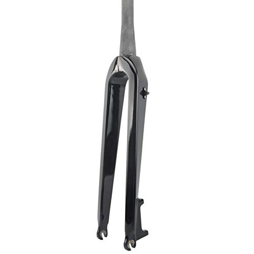 Mountain Bike Fork : LQCHH Glossy / Matte 3K Carbon Fiber Bike Fork Tapered Cycling Fork Mountain Bike Fork Bicycle MTB Parts Disc Brake (Color : Glossy)