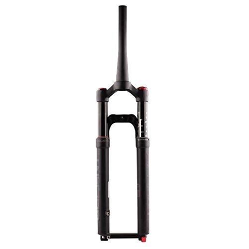 Mountain Bike Fork : lqfcjnb Bicycle Front Fork, Suspension Barrel Axis Air Fork 27.5 29 Inch Cone Tube Shoulder Control Adjustable Damping Quick Release Shock Absorber Fork Stroke 100mm (Size : 27.5ihch)