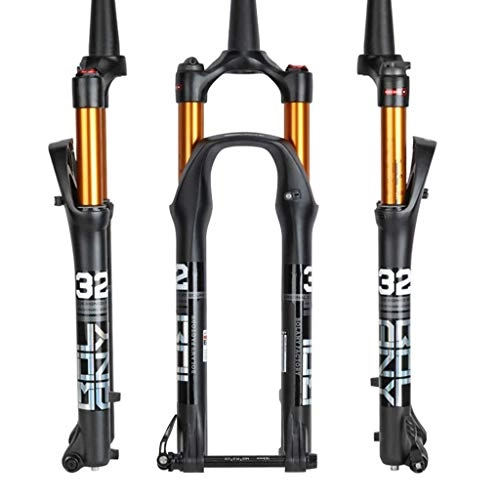 Mountain Bike Fork : Lsqdwy 26 / 27.5 / 29 Inch Suspension Fork 100 Mm Bicycle MTB Fork Carbon Steerer Tube Mountain Bike Fork For Bicycle (Size : 29)