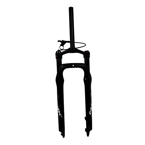Mountain Bike Fork : Lsqdwy Mountain Bike Damping Air Fork, 26 Inches 4.0 Fat Tire Remote Lockout Oil Pressure Disc Brake Stroke 125 Mm Bike Front Fork (Color : A, Size : 26inches)