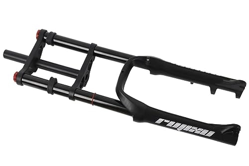 Mountain Bike Fork : LUXXA Mountain bike fork, with adjustable damping system, suitable for mountain bike / XC / ATV, Noir-20inch