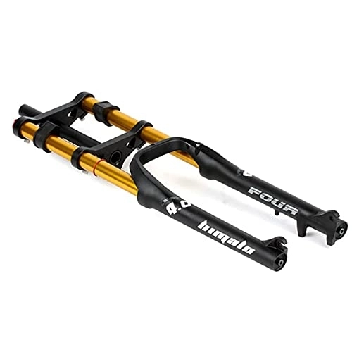Mountain Bike Fork : LUXXA Mountain bike fork, with adjustable damping system, suitable for mountain bike / XC / ATV, Red-26in