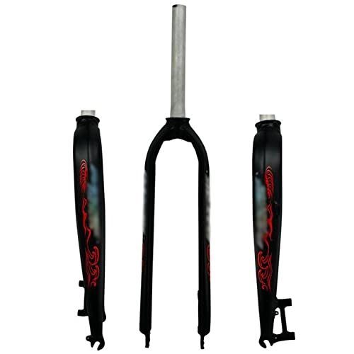 Mountain Bike Fork : LXYYSG Aluminum Alloy Mountain Cycling Suspensions Road Car Rigid Fork 26 / 2 7.5 / 29Inch MTB Bicycle Fork Straight Tube 28.6Mm Straight Pipe Disc Brake Universal Multicolor A, 27.5 Inch