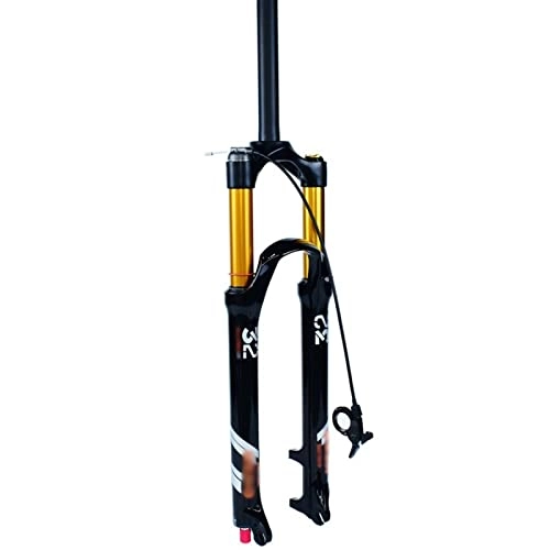 Mountain Bike Fork : LXYYSG Mountain Cycling Suspensions Air Forks 26 27.5 29 Inch with Rebound Adjustment 100Mm Travel Wire Control Straight Tube Cone Tube MTB Suspension Ultralight Gas Shock Fork A, 29 Inch
