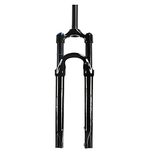 Mountain Bike Fork : LYXJY Mountain bike suspension fork, 27.5 / 29, travel 125 mm, rebound adjustment straight tube 28.6 mm QR 9 mm, mountain bike manual adjustable damping fork (Color : Black, Size : 27.5inch)