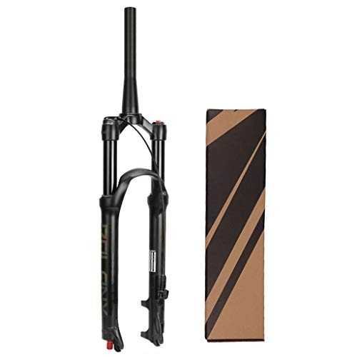 Mountain Bike Fork : LYYCX 26 27.5 29 inch MTB Suspension Fork, Ultralight Disc Brake Air Forks for XC Offroad Mountain Bike Downhill Cycling (Color : Tapered Remote, Size : 29 er)