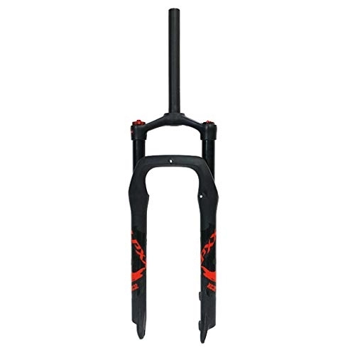 Mountain Bike Fork : LYYCX 26 Inch Fat Tire Suspension Fork, 1-1 / 8" Lightweight Alloy MTB Air Forks, for Beach Snow Electric Mountain Bike 4.0" Tire