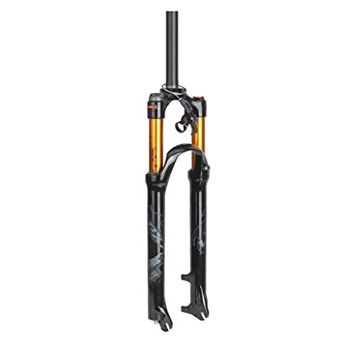 Mountain Bike Fork : LYYCX Mountain Bike Air Suspension Fork 26" 27.5" 29", Bicycle MTB Alloy Front Forks Remote Lockout Travel: 100mm (Color : Gray, Size : 27.5 inch)