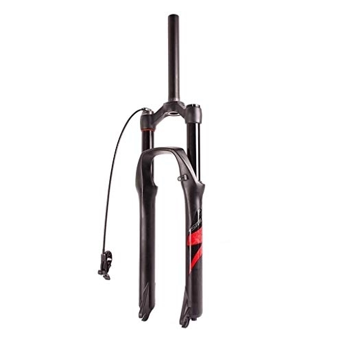 Mountain Bike Fork : LYYCX Mountain Bike Suspension Forks 26" 29er MTB Fork 27.5 Inch, Light Alloy 1-1 / 8" Effective Shock Travel: 120MM - Black (Color : Red label, Size : 29 inches)