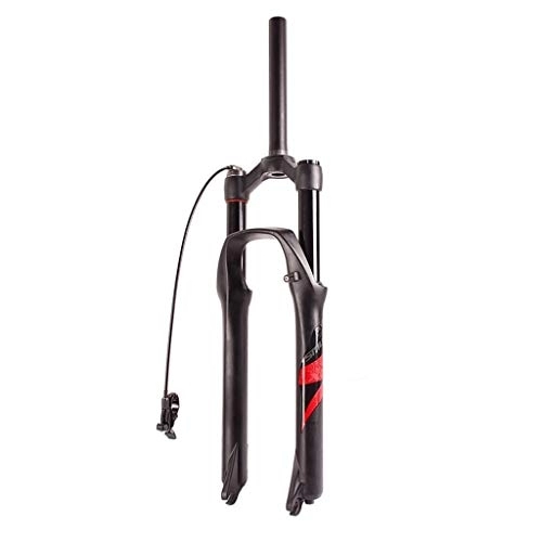 Mountain Bike Fork : LYYCX MTB Suspension Bicycle Fork Magnesium Alloy 26 / 27.5 / 29 Inch Mountain Bike Front Forks - Black (Color : Remote Lockout, Size : 27.5 inch)