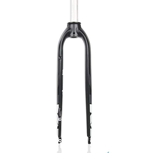 Mountain Bike Fork : M-YN Bike Fork 26'' 27.5'' 29'' Disc Brake Mountain MTB Fork, Aluminum alloy 28.6mm Threadless Straight Tube Superlight Mountain Bike Front Forks (Color : Black white, Size : 29 inch)
