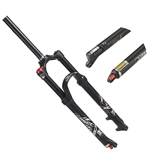 Mountain Bike Fork : Magnesium Alloy Mountain Front Fork, Suspension Air Fork, MTB Bike Front Fork, Road Shock Absorber Damping Gas Fork, 26 * 27.5 * 29 inch Bicycle Front Fork