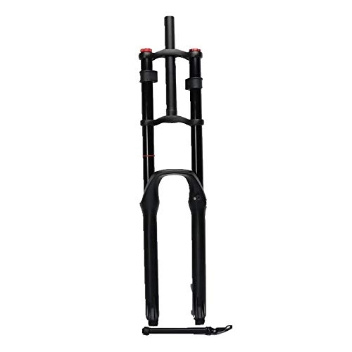 Mountain Bike Fork : MAHUISHOP Bicycle Fork Snow Bike Front Fork, 29 Inches Air Fork Shoulders Barrel Axle 100X15Mm Shock Absorber Damping Adjustment Aluminum Alloy Mtb Bicycle Suspension Fork