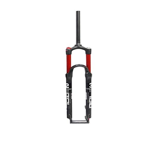 Mountain Bike Fork : MDZZ 26 Suspension Fork Mountain Bike Front Double Air Chamber Bicycle Shoulder Control 1-1 / 8" (Color : A, Size : 29inch)