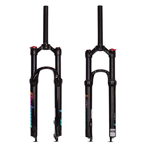 Mountain Bike Fork : MEILINL Bicycle Front Fork 27.5 / 29" MTB Air Suspension Fork Straight Tube QR 9 * 100Mm Durable And Sturdy 100 Mm of Travel Offers A Damping Experience (Colorful), 29In