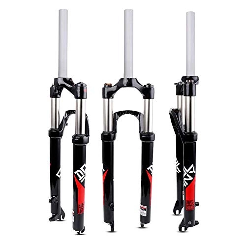 Mountain Bike Fork : MEILINL Downhill Hydraulic Mountain Bicycle Suspension Forks Straight Tube Duable And Sturdy Can Be Quick Disassembly And Assembled 100 Mm of Travel Offers A Damping Experience