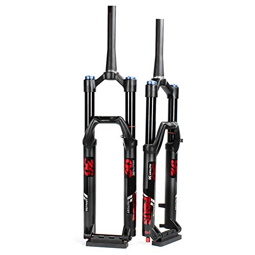 Mountain Bike Fork : MEILINL Mountain Bicycle Suspension Forks 27.5 / 29 Inch MTB Bike Front Fork with Rebound Adjustment Shoulder Control Travel 160 Mm Durable And Sturdy for Long Distance Cycling, Gold, 27.5In
