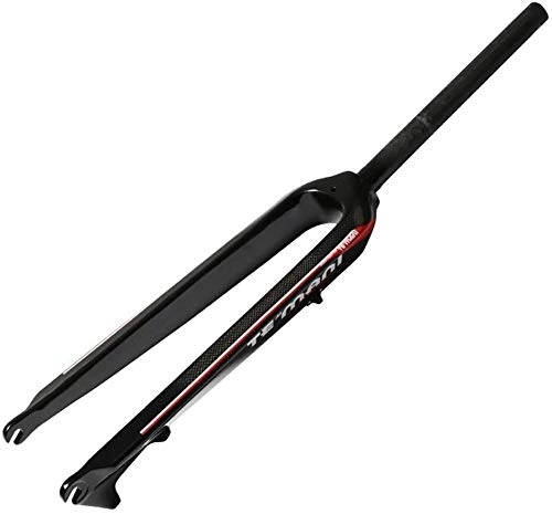 Mountain Bike Fork : MGE Suspension Forks, Full Carbon Fiber Without Straight Tube Hard Mountain Bike Disc Brake (Size : 27.5inch)