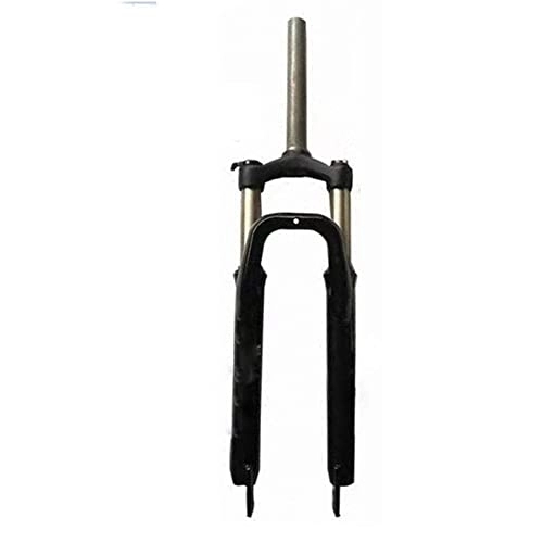 Mountain Bike Fork : MHUI Mountain bike suspension fork, 26-inch MTB bicycle fork, with rebound adjustment, suspension stroke 100 mm