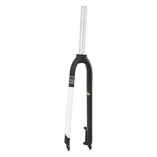 Mountain Bike Fork : minifinker Front Fork, Fork Easy To Install Lightweight Practical Rigid High Strength for Mountain Bike(Black White)